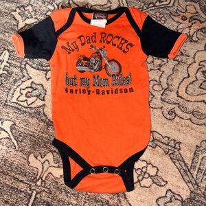 Harley-Davidson Bold Orange and Black Bodysuit